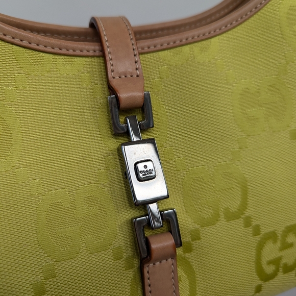 Gucci Jackie Jumbo GG Neon Yellow/Green Bag - Picture 3 of 17